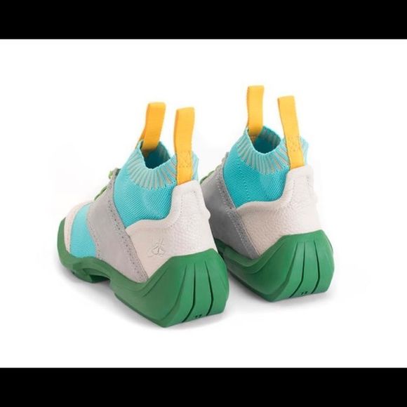 John Fluevog Aqua and Lime Sneakers - Picture 7 of 12